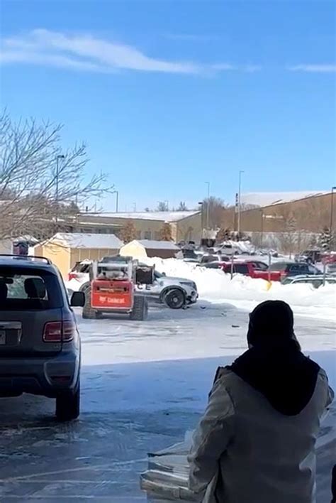 lincoln home depot skid steer|WATCH: Man in skid loader damages several cars, LPD cruiser .